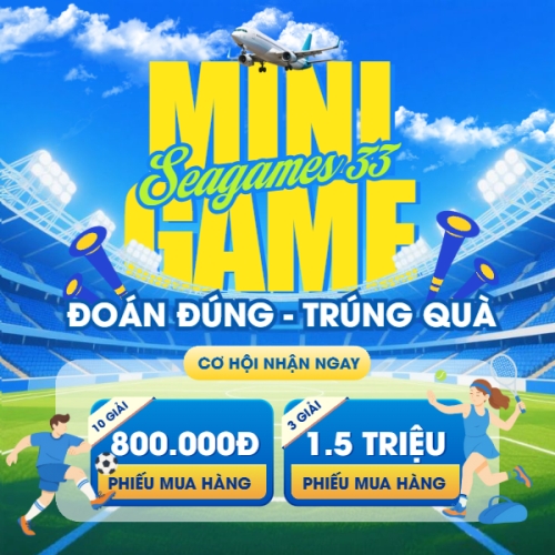 Mẫu thiết kế Bài post MXH vuông Mini game seagames 33 1766003138
