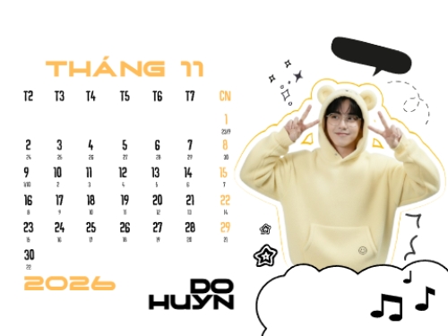 Mẫu thiết kế Lịch để bàn Thần tượng âm nhạc 1766782735