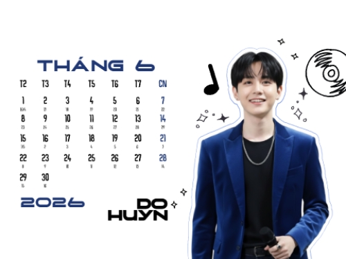 Mẫu thiết kế Lịch để bàn Thần tượng âm nhạc 1766782735
