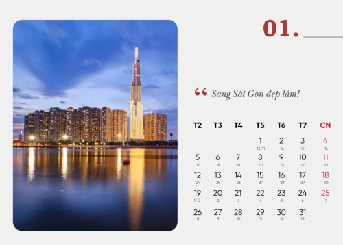 Mẫu thiết kế Lịch để bàn Danh lam thắng cảnh Việt Nam 1766788782