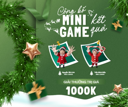 Mẫu thiết kế Bài post MXH ngang Công bố kết quả mini game 1765240119