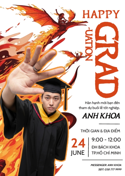 Mẫu thiết kế Thư mời Happy graduation avatar 1765266986