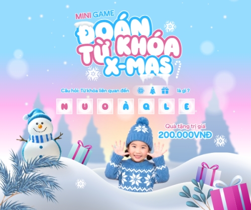 Mẫu thiết kế Bài post MXH ngang Mini game đoán từ khóa x-mas 1765240119
