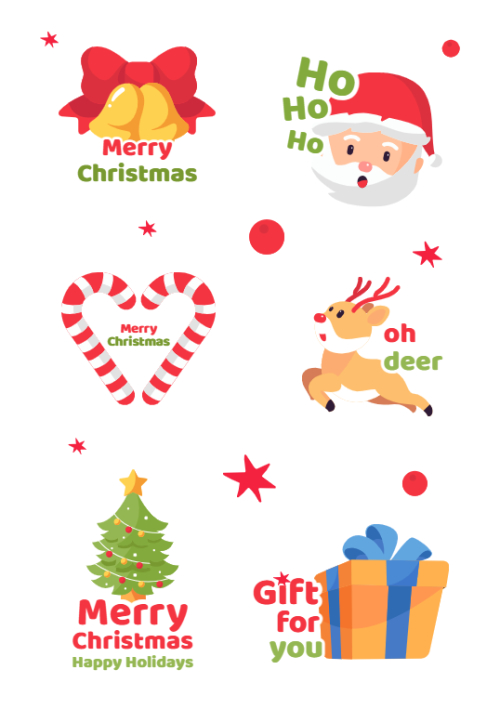 Mẫu thiết kế Nhãn Sticker - Sticker Sheets Giáng sinh, Christmas, Noel, 25/12, sự kiện, event, chương trình 1765173958