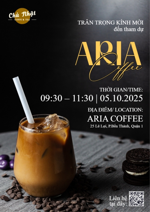 Mẫu thiết kế Thư mời Coffee, cà phê, sự kiện, event, , nước uống, juice, giải khát, F&B, drink, đơn giản, simple 1765261300