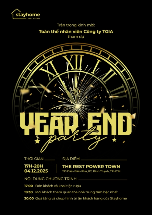 Mẫu thiết kế Thư mời Year end party 1765550046