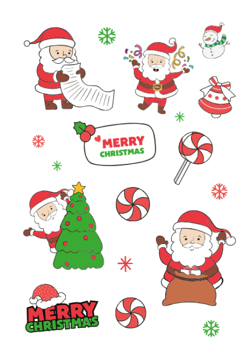 Mẫu thiết kế Nhãn Sticker - Sticker Sheets Giáng sinh, Christmas, Noel, 25/12, sự kiện, event, chương trình 1765173958