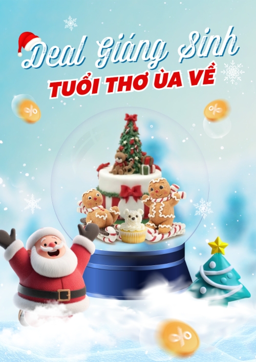 Mẫu thiết kế Poster chuẩn Deal giáng sinh tuổi thơ ùa về 1765240231