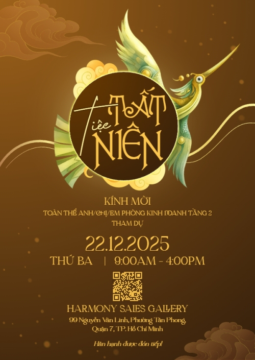 Mẫu thiết kế Thư mời Tiệc tất niên 1765550072