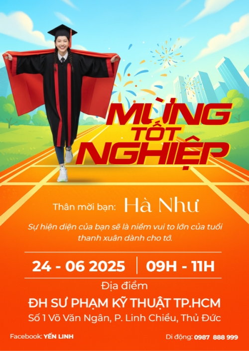 Mẫu thiết kế Thư mời Mừng tốt nghiệp 1766115962