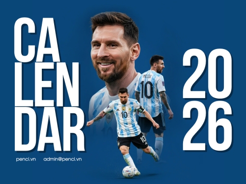 Mẫu thiết kế Lịch để bàn Thể thao bóng đá 1766782736