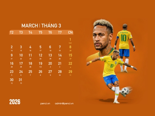 Mẫu thiết kế Lịch để bàn Thể thao bóng đá 1766789769