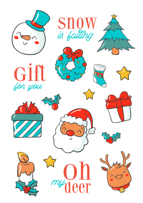 Mẫu thiết kế Nhãn Sticker - Sticker Sheets Giáng sinh, Christmas, Noel, 25/12, sự kiện, event, chương trình 1765173958