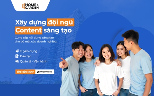 Mẫu thiết kế Banner - Băng rôn Xây dựng đội ngũ Content sáng tạo 1765555645