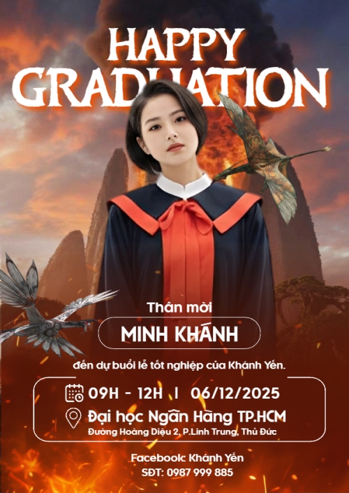 Mẫu thiết kế Thư mời Happy graduation phiên bản Avatar 1764803517