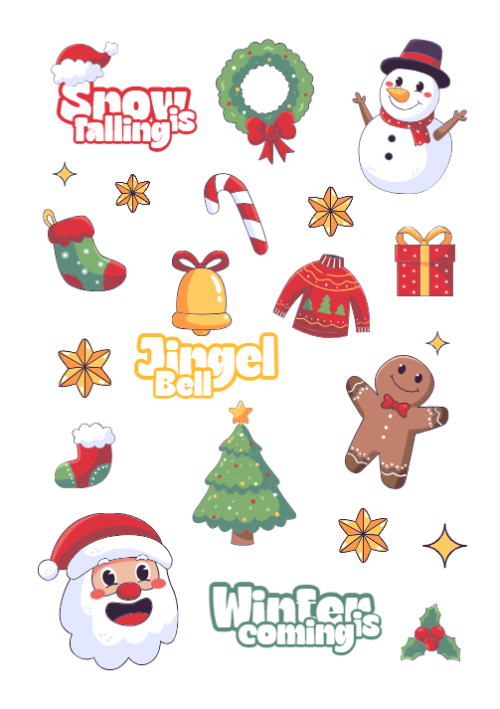 Mẫu thiết kế Nhãn Sticker - Sticker Sheets Giáng sinh, Christmas, Noel, 25/12, sự kiện, event, chương trình 1765173958
