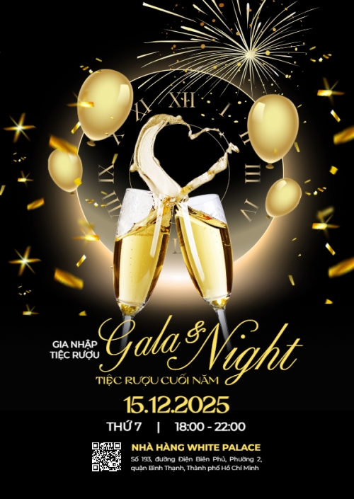 Mẫu thiết kế Thư mời Gia nhập tiệc rượu Gala Night 1764803518