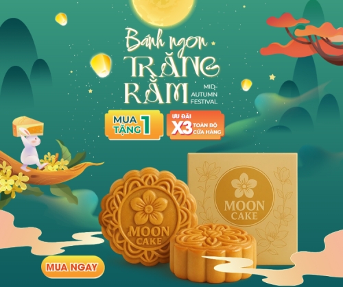 Mẫu thiết kế Bài post MXH ngang Trung thu, Tết Đoàn Viên, mid-autumn festival, sự kiện, event, lễ hội, festival, ẩm thực, food, bánh trung thu, cute, dễ thương 1765378345