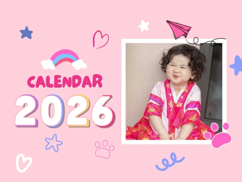 Mẫu thiết kế Lịch để bàn Gia đình và em bé 1766782736