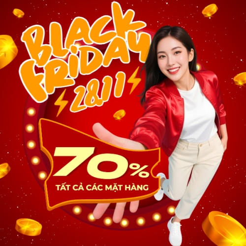 Mẫu thiết kế Bài post MXH vuông Black Friday 28.11 1765167650