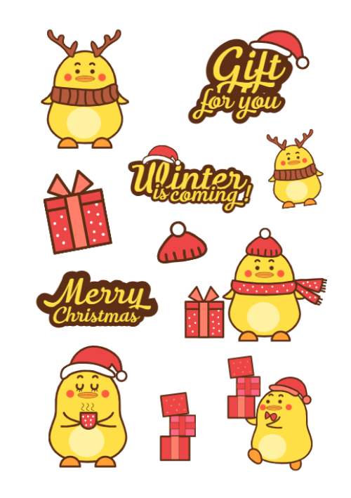 Mẫu thiết kế Nhãn Sticker - Sticker Sheets Giáng sinh, Christmas, Noel, 25/12, sự kiện, event, chương trình 1765173958