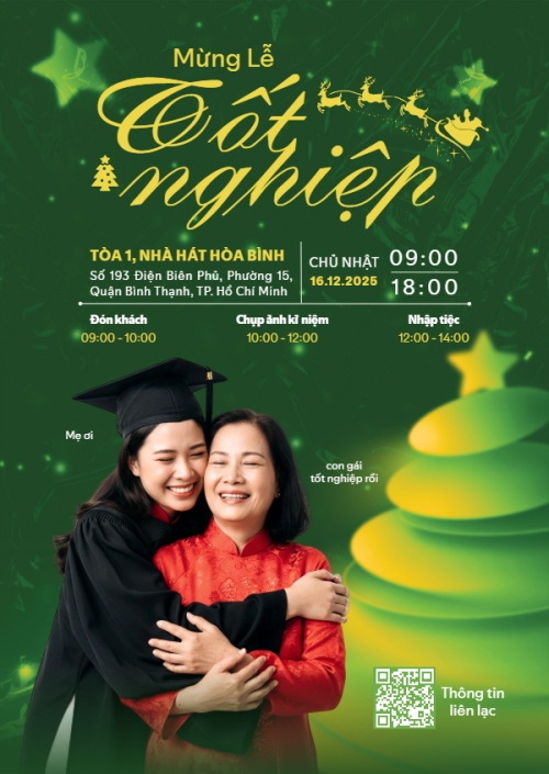 Mẫu thiết kế Thư mời Mừng lễ tốt nghiệp 1765266986
