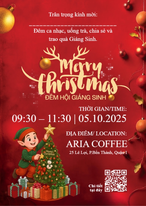 Mẫu thiết kế Thư mời Đêm hội giáng sinh 1765549711