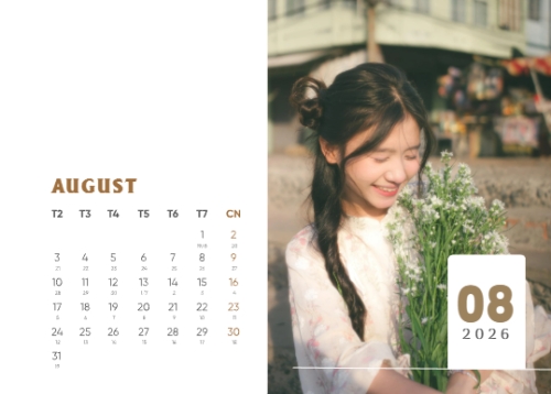 Mẫu thiết kế Lịch để bàn Tết, Xuân, Bính Ngọ, năm 2026, 2026, hiện đại, sang trọng, modern 1766789117