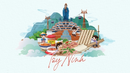 Mẫu thiết kế Hình nền máy tính Tây Ninh, Việt Nam, địa danh, du lịch, travel, dễ thương, cute, chibi, hoạt hình, cartoon 1765125958