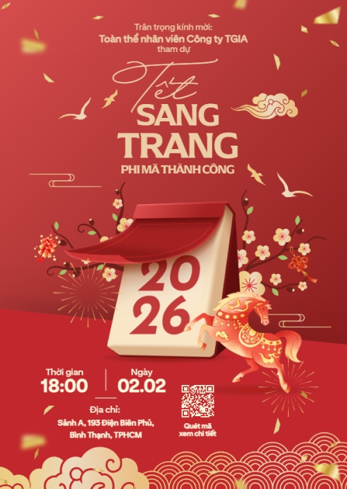 Mẫu thiết kế Thư mời Tết sang trang phi mã thành công 1769662567