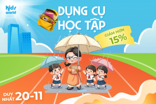 Mẫu thiết kế Banner - Băng rôn Giảm giá dụng cụ học tập 1769674302
