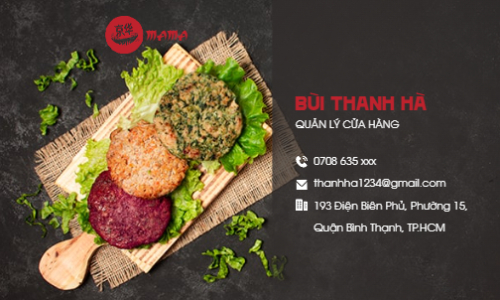 Mẫu thiết kế Danh thiếp Đồ ăn, food, thực phẩm, ẩm thực, món ăn, F&B, thức ăn 1768326954