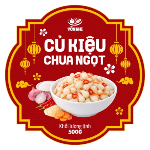 Mẫu thiết kế Tag giấy Củ kiệu chua ngọt 1767857793