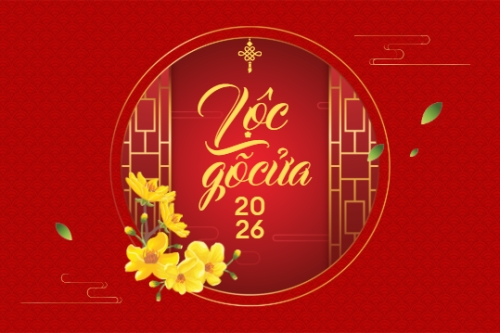 Mẫu thiết kế Thank you card Lộc gõ cửa 2026 1767849673