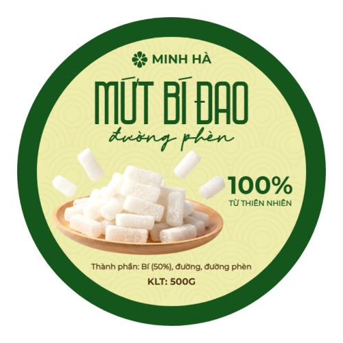 Mẫu thiết kế Decal bế theo thiết kế Mứt bí đao đường phèn 1767955022