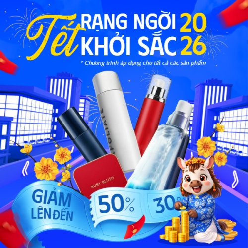 Mẫu thiết kế Bài post MXH vuông Tết rạng ngời khỏi sắc 2026 1767954708