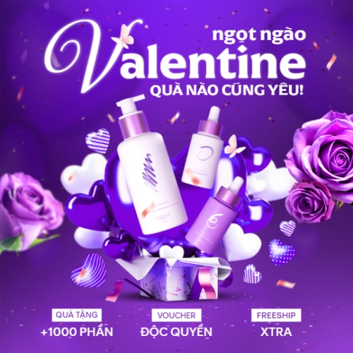 Mẫu thiết kế Bài post MXH vuông Valentine ngọt ngào quà nào cũng yêu 1769668463