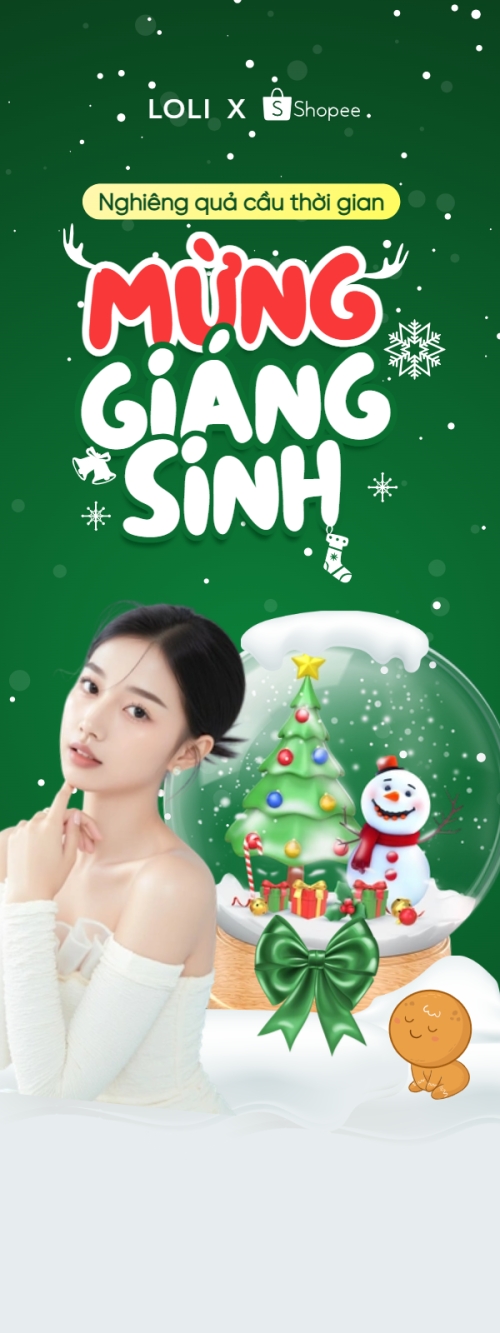 Mẫu thiết kế Standee Nghiêng quả cầu thời gian mừng giáng sinh 1767933465