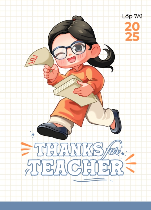 Mẫu thiết kế Sổ tay Thank for teacher 1768104854