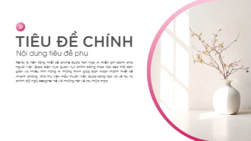 Mẫu thiết kế Bài thuyết trình Sắc hồng giản đơn 1769668793