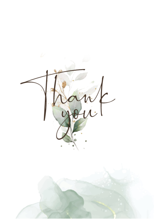 Mẫu thiết kế Ruột thiệp cưới Greenery, hoa lá, thiên nhiên, floral 1767613847