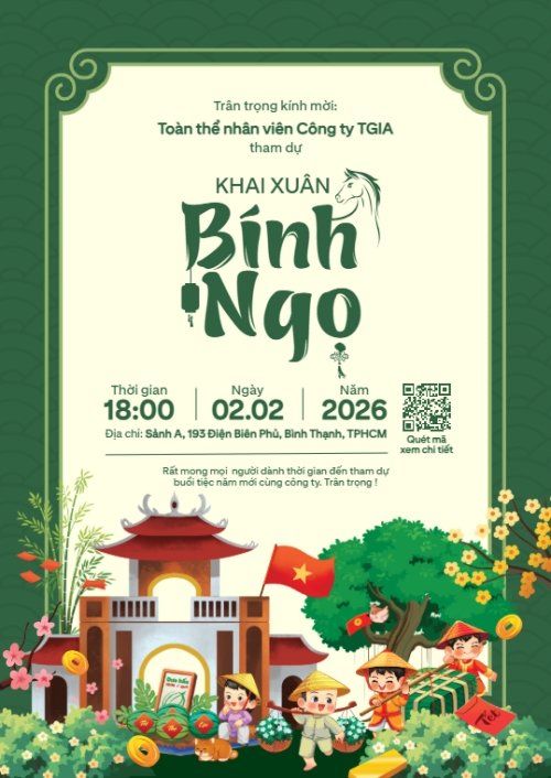 Mẫu thiết kế Thư mời Khai xuân Bính Ngọ 1769662569