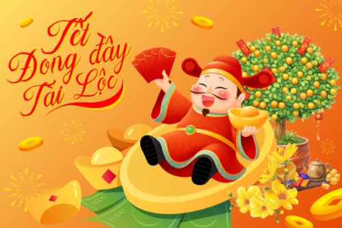 Mẫu thiết kế Thank you card Tết đong đầy tài lộc 1767849673