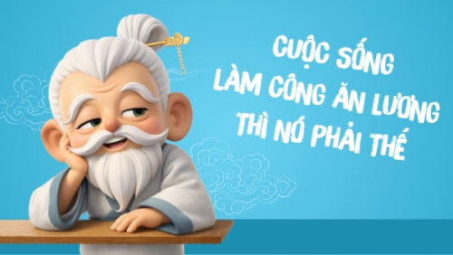 Mẫu thiết kế Hình nền máy tính Cuộc sống làm công ăn lương thì nó phải thế 1768384853