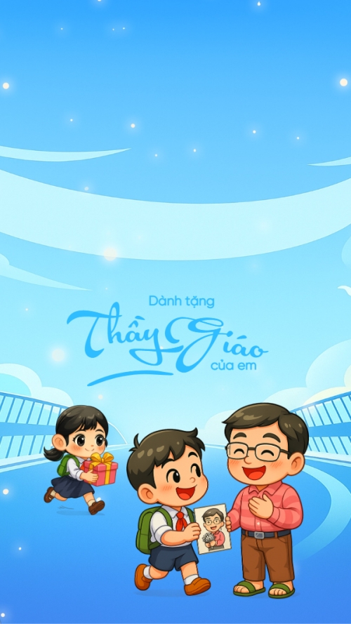 Mẫu thiết kế Hình nền điện thoại Dành tặng thầy giáo của em 1769668790