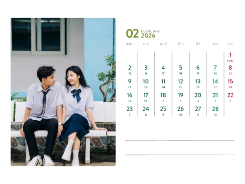 Mẫu thiết kế Lịch để bàn Xuân Bính Ngọ 2026 1768321723