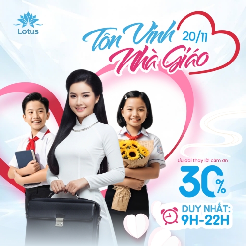 Mẫu thiết kế Bài post MXH vuông Chương trình giảm giá 20/11 1769668822