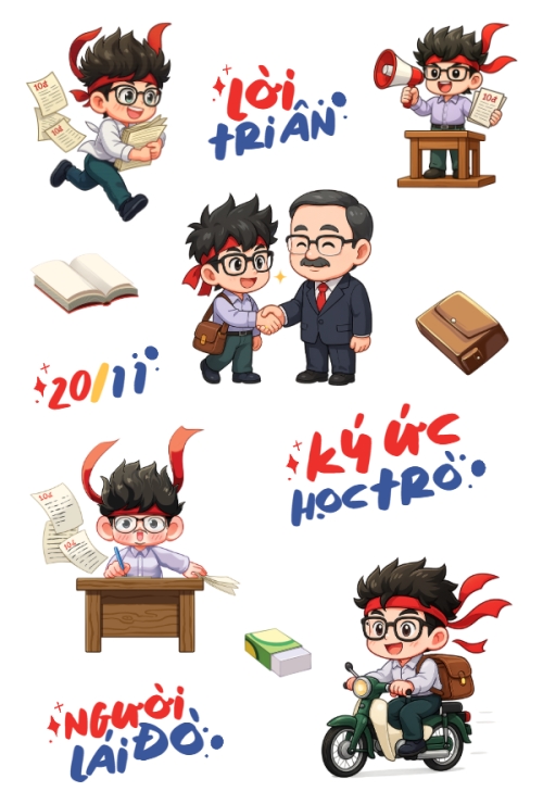 Mẫu thiết kế Nhãn Sticker - Sticker Sheets Lời tri ân 1769662568