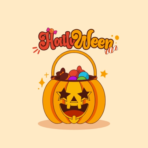 Mẫu thiết kế Nhãn dán Decal Halloween, lễ hội ma quái, sự kiện, event, thực phẩm, food, dễ thương, cute, chibi, hoạt hình, cartoon 1768004383