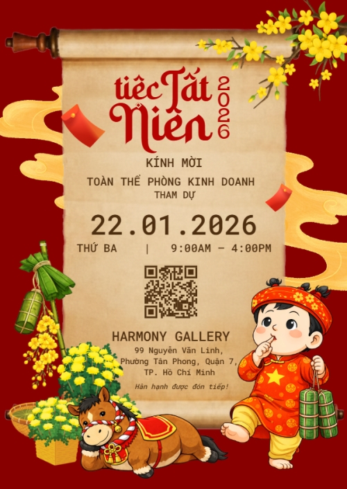 Mẫu thiết kế Thư mời Tiệc tất niên 1769662569